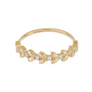 Anillo de oro rama de olivo - Image 2