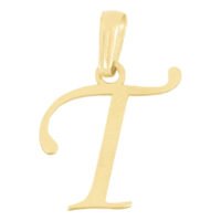 Dije inicial letra T oro 14k.
