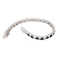 pulsera de plata con zirconia