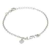 Pulsera De Plata Con Corazón