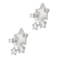 Aretes de estrella plata