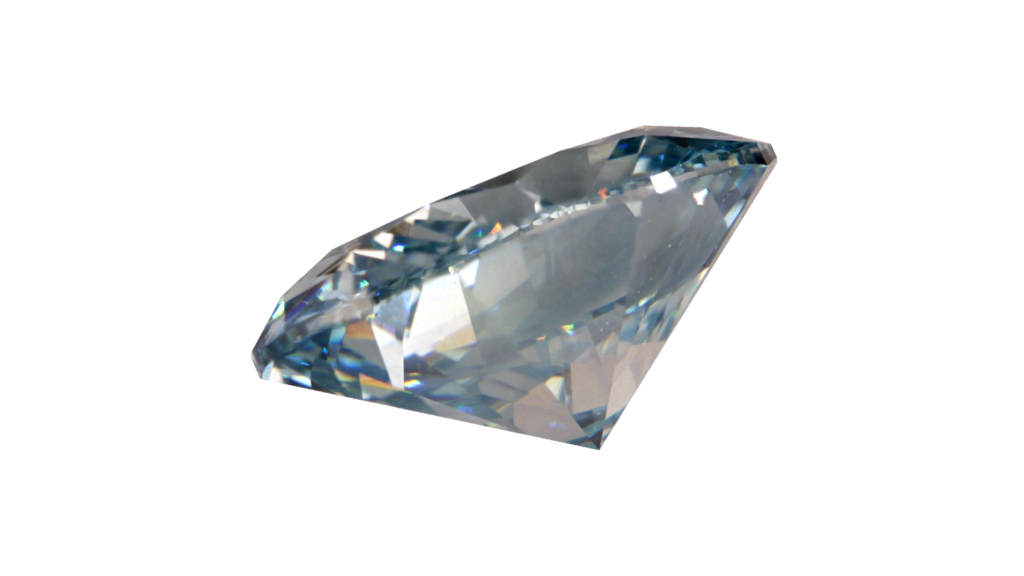Piedra Diamante en color azul, diamante azul.