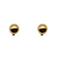 Aretes de bola de oro