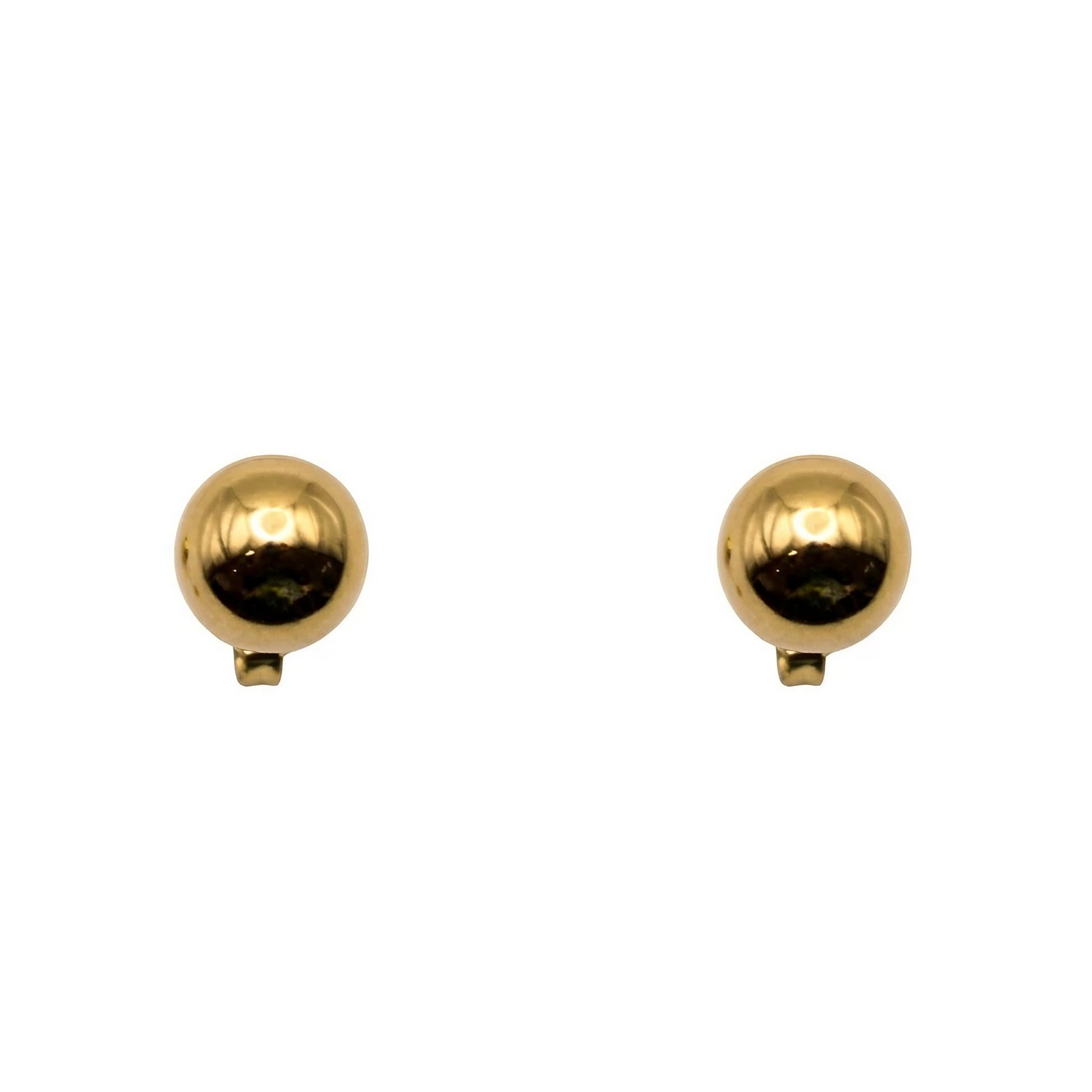 Aretes de bola de oro
