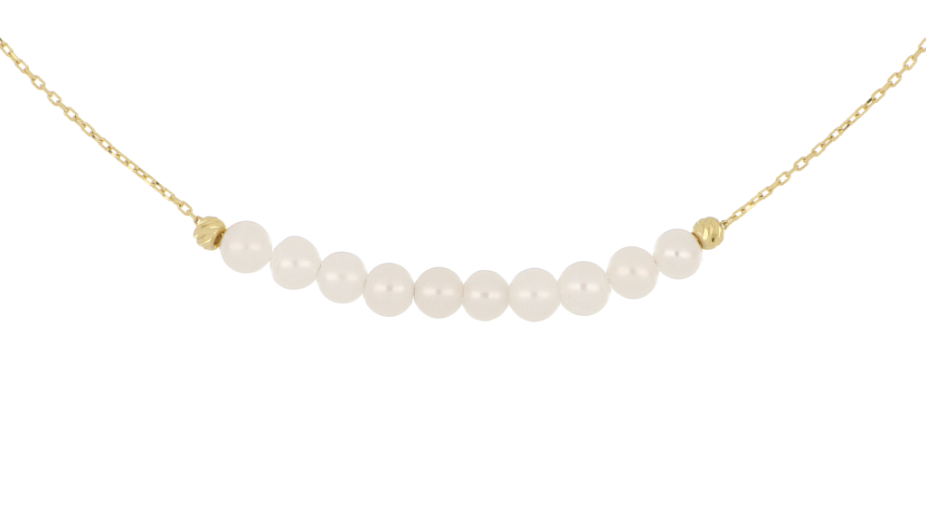 Las perlas - Collar de oro con perlas