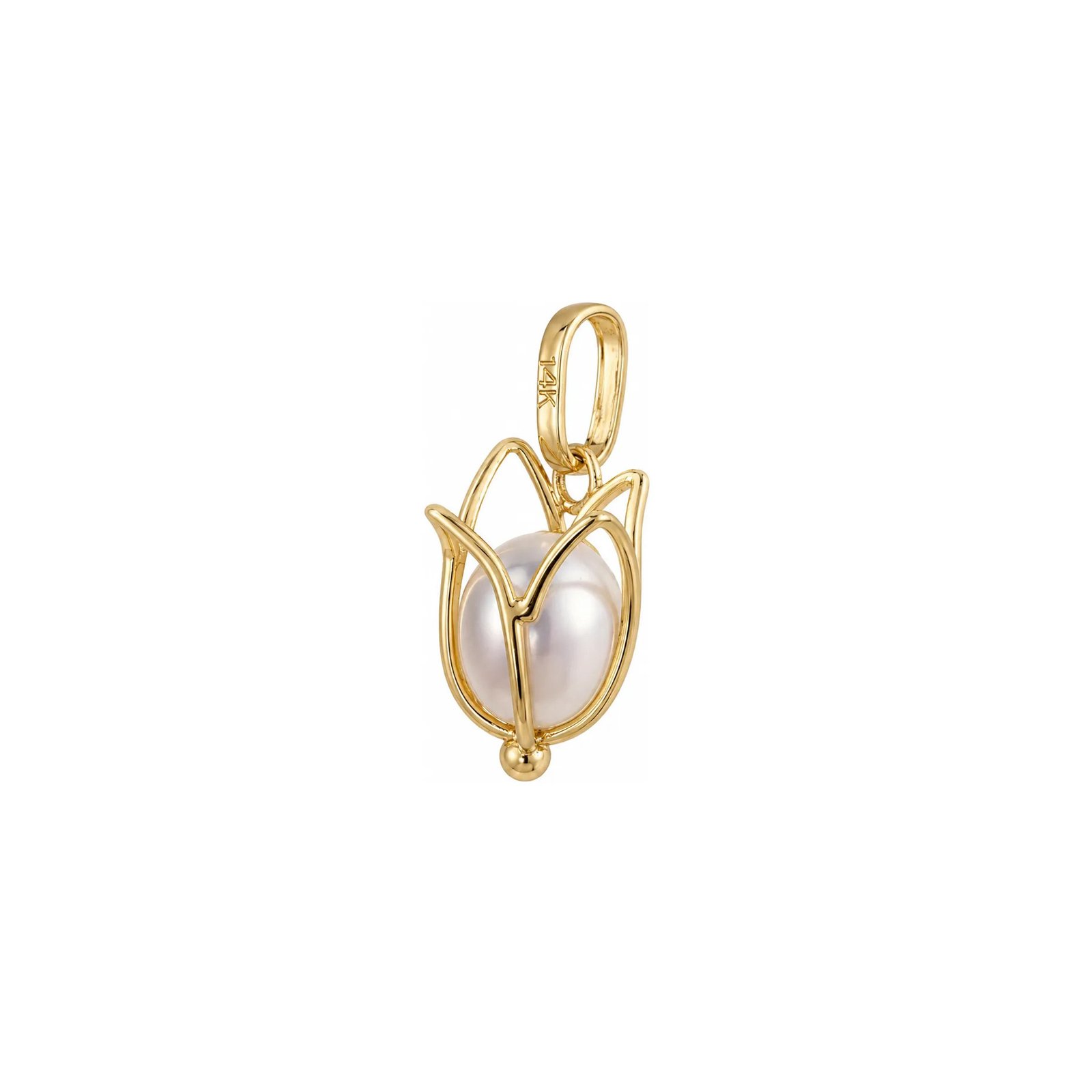 Dije de flor - Dije flor oro 14k