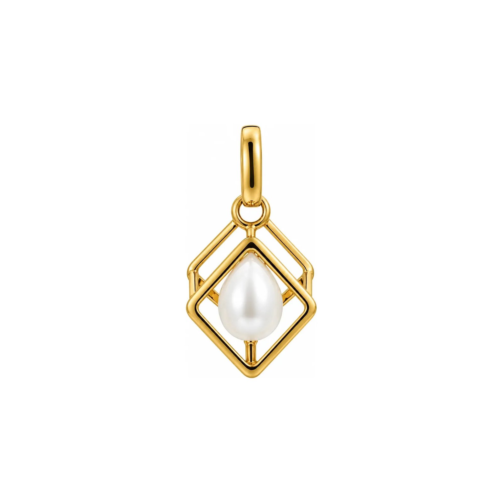 Dije geometrico de oro 14k