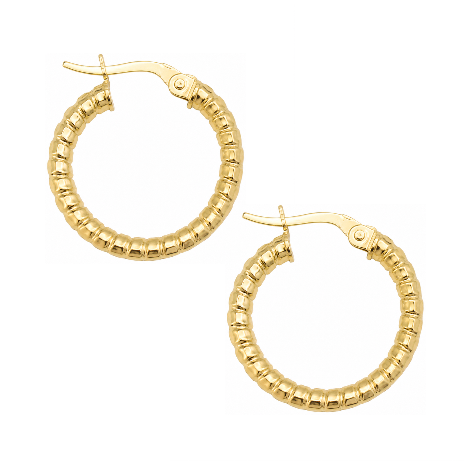 Hoops Aretes | hoops de oro - Imagen 3