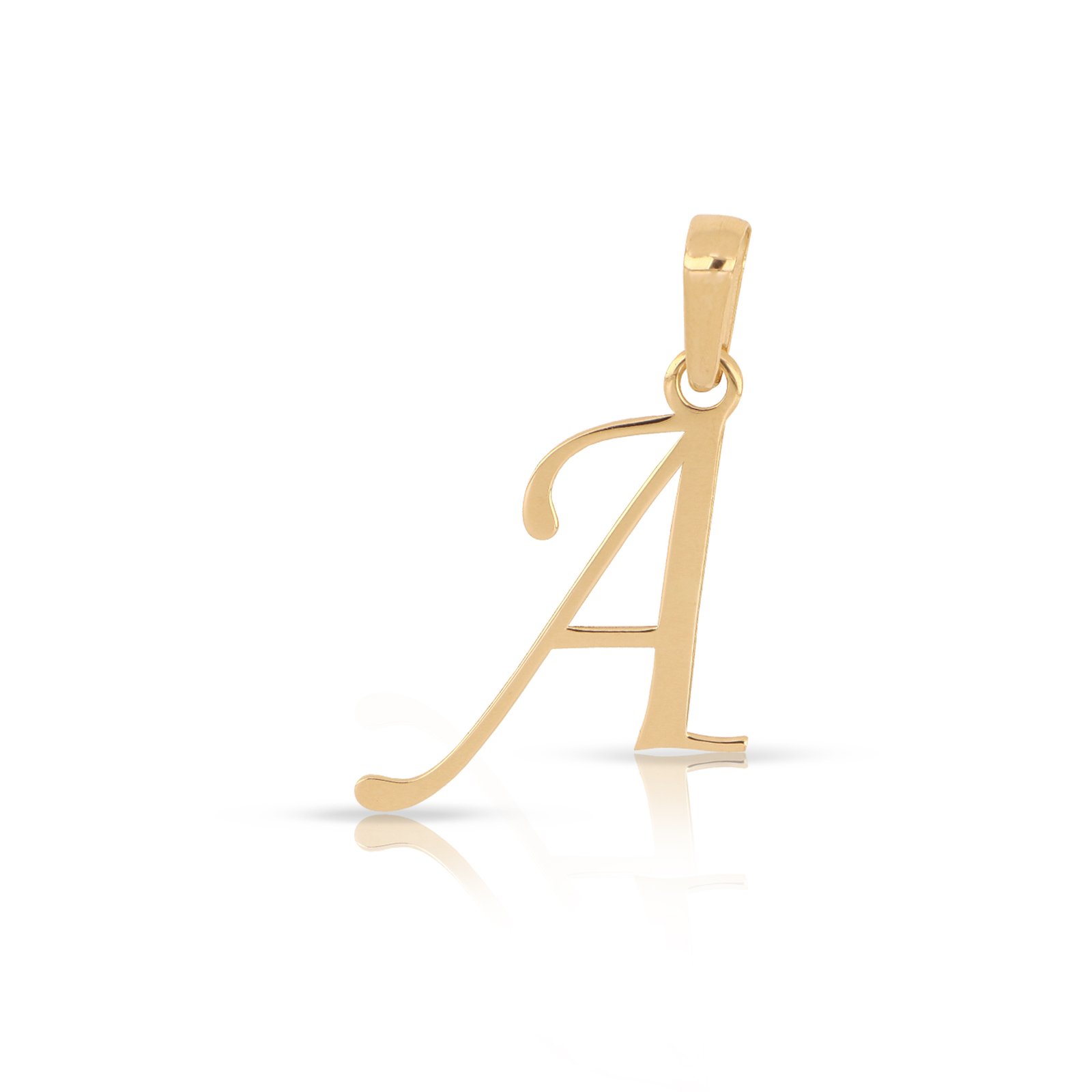 Dije letra A oro 14k | Dije letras
