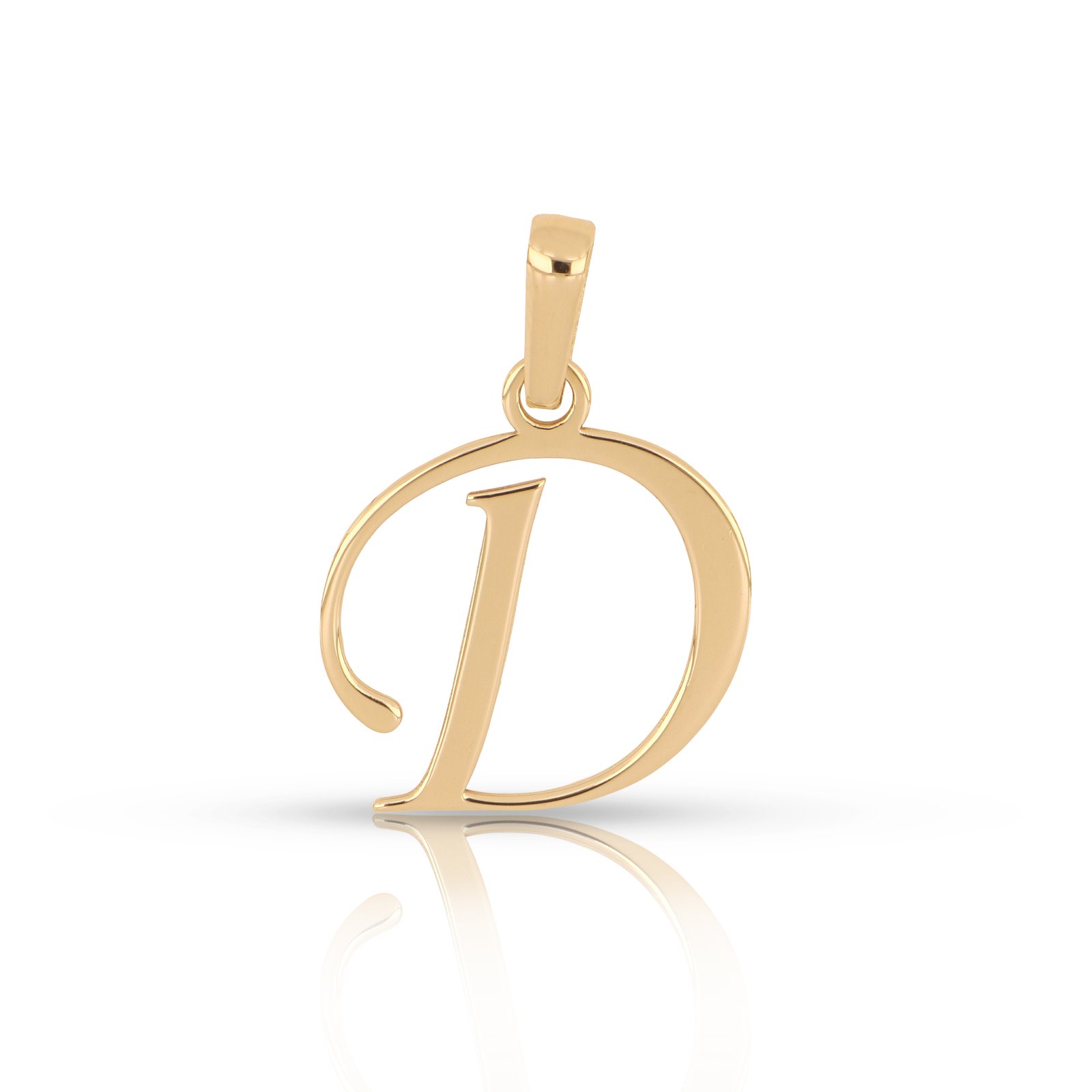 Dije letra D oro 14k | Dije letra D en oro