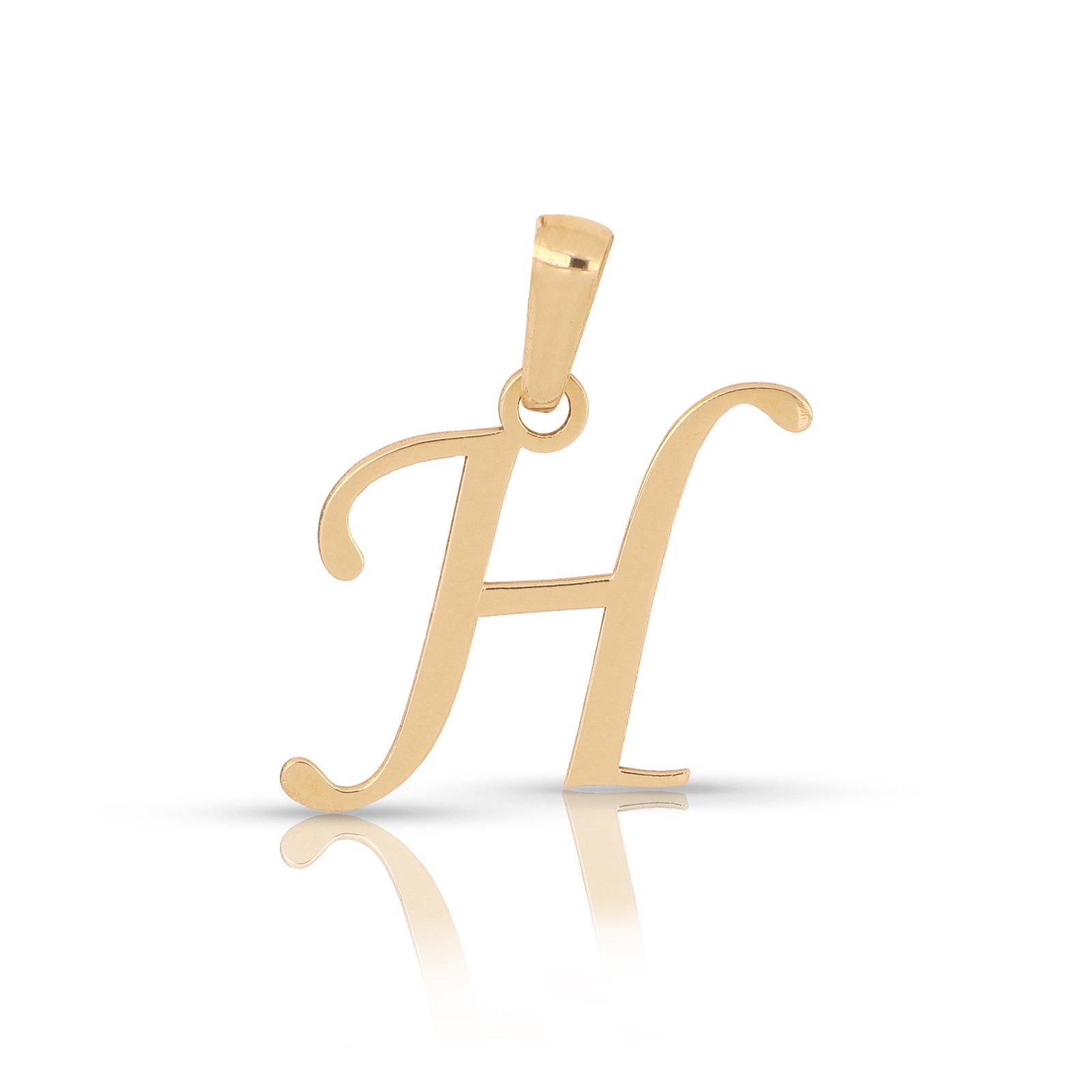 Dije letra H oro 14k | Inicial con la letra H