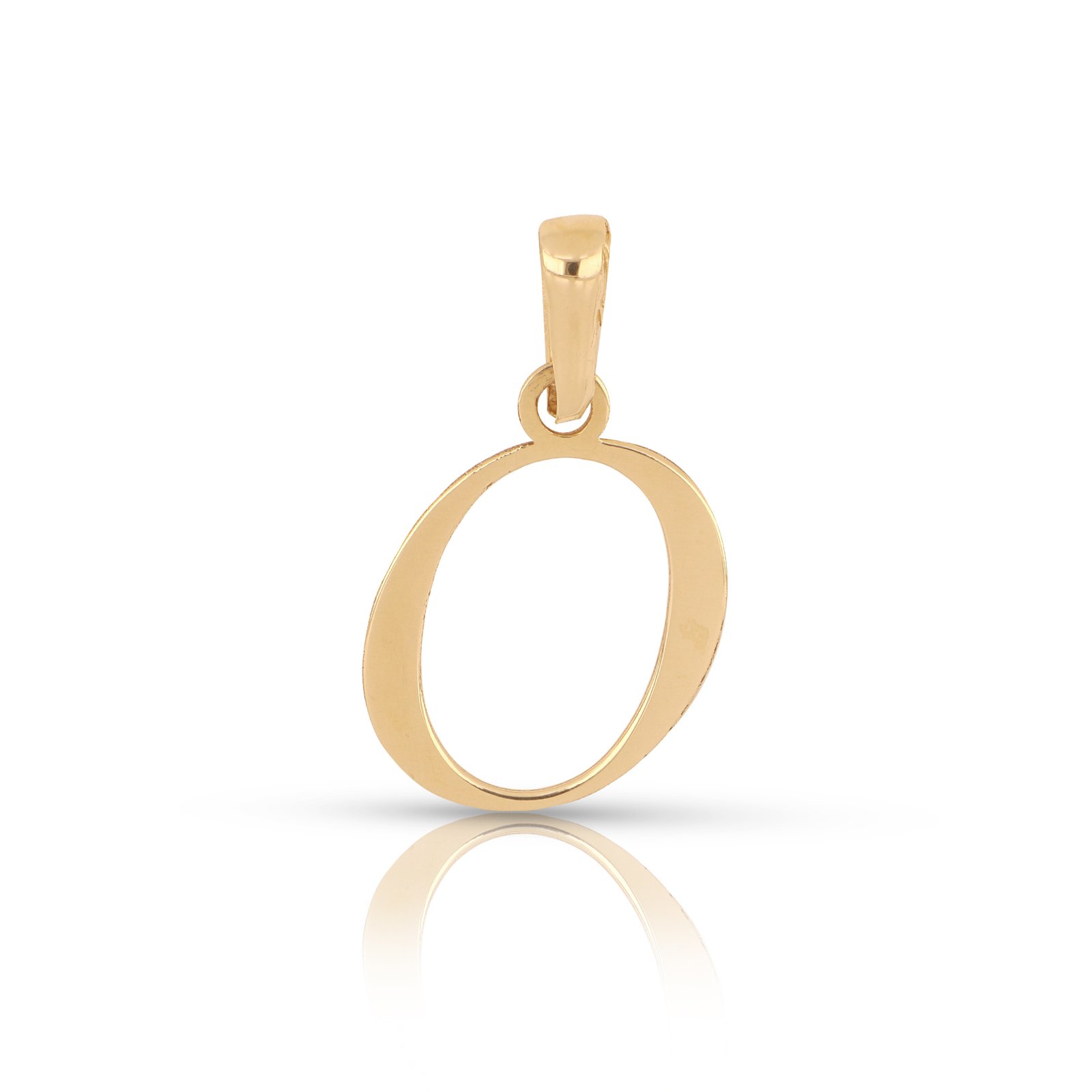 Dije letra O oro 14k | Dije letra o en oro