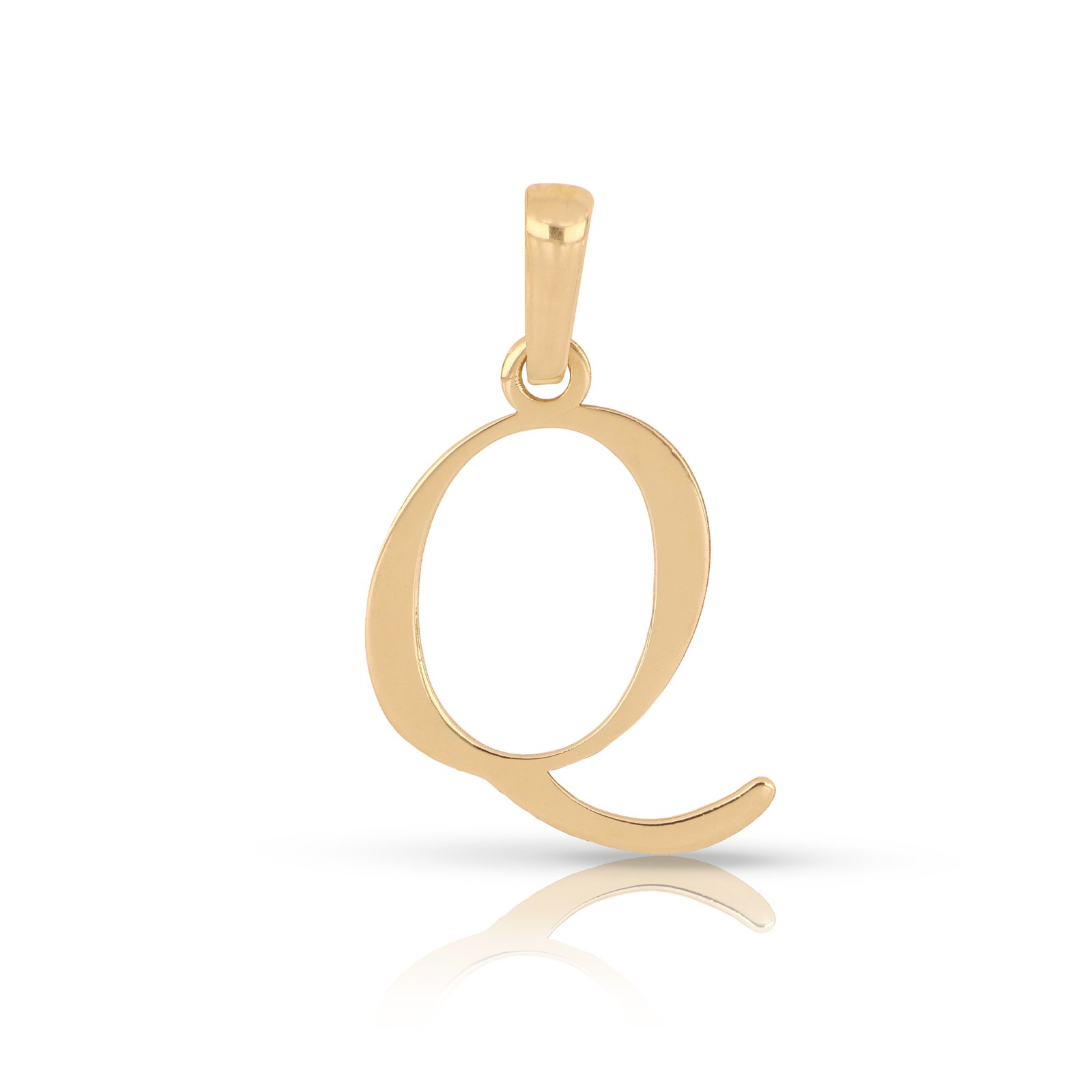 Dije letra Q oro 14k| Dije letra Q de oro