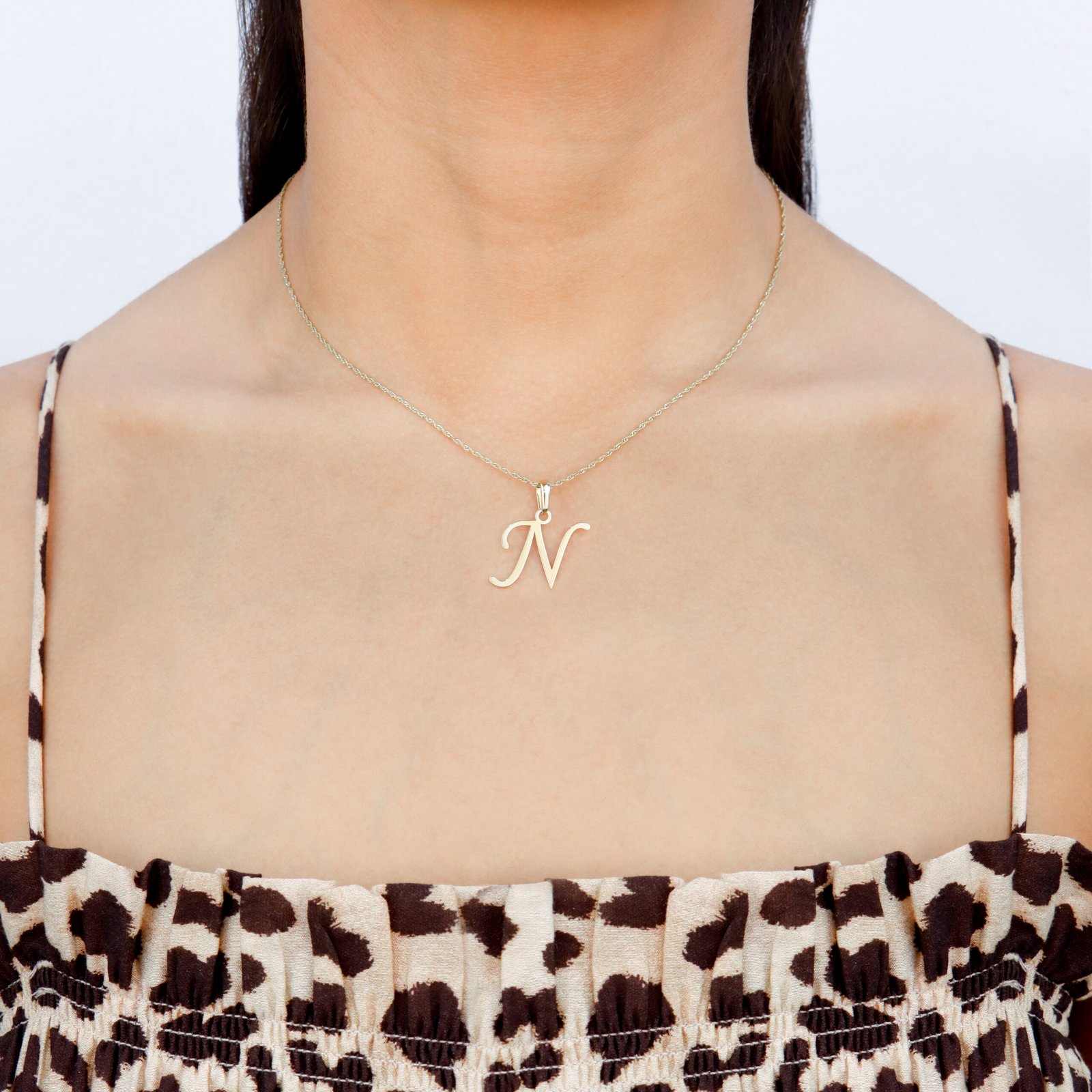 Dije letra N oro 14k | Letra N oro - Imagen 2