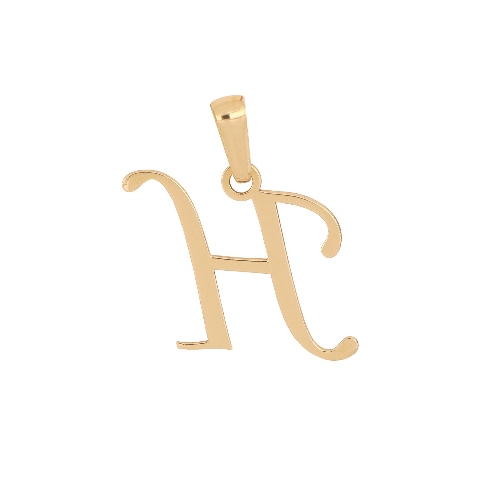 Dije letra H oro 14k | Inicial con la letra H - Imagen 3