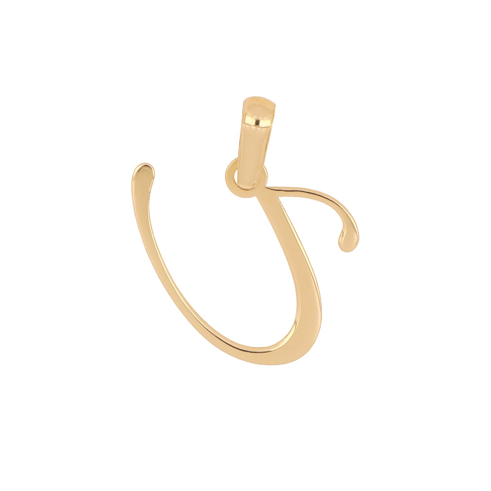 Dije letra U oro 14k | Inicial de oro U - Imagen 3